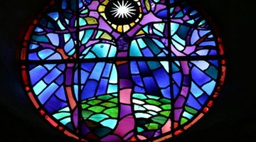 Stained glass is a colorful, decorative opaque glass.