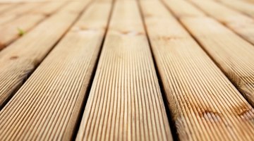 Prepare a deck before staining.