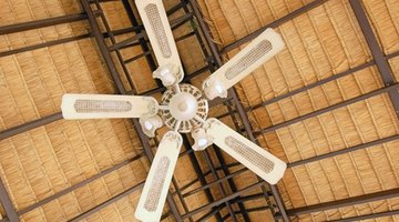 Ceiling fans hung too high will do little to circulate the air 15 or 20 feet below.