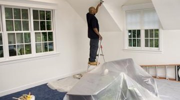 Man remolding bedroom