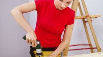 A power screwdriver saves a lot of working time.