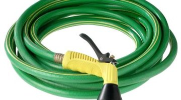 Hoses make wetting and rinsing outdoor surfaces more convenient.