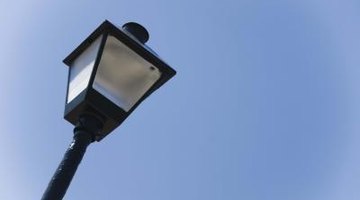 Lampposts are favorite front yard adornments for ranch style homes.