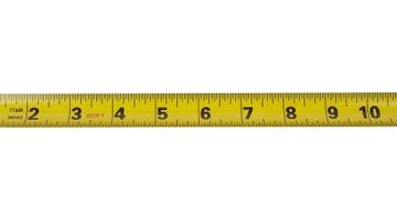 A yardstick will work in the absence of a tape measure.