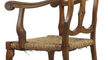 If the chair has arms, remove them before weaving if possible.