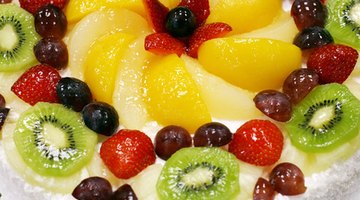 Fresh fruit cake is a popular choice at Chinese birthday celebrations.