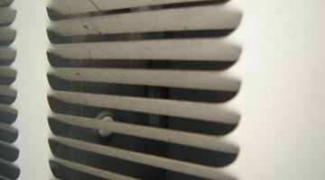 High angle view of air conditioning unit