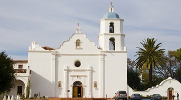 A Spanish mission church