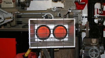 A propane-powered infrared heater.