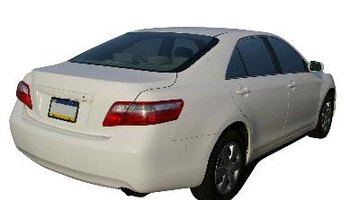 Three Dimensional Image of a White Car