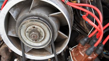 A View of an Air Vent on a Car.