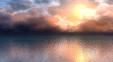 Soft reflection duplicate the colors of the sky.