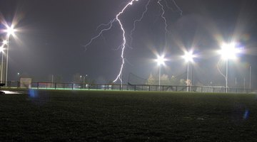 Lightning at a soccer event