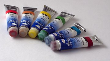 Use acrylic paint to tint sand for a textured finish.