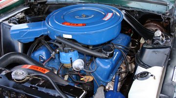 Oil cap on car engine