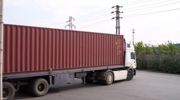 Semi truck with trailer