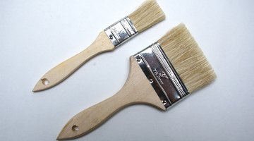 Smaller brushes get into tight areas.