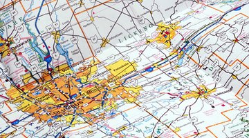 A city map can help your student get oriented quickly.