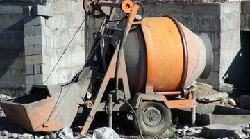 A concrete mixer can be rented from local home improvement stores.