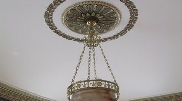Make the ceiling a focal point in the kitchen.