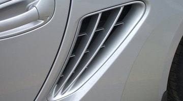 silver car door and air intake