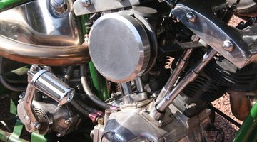 Early model Harley-Davidson V-twin engine