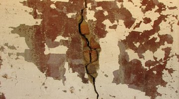 Vertical cracks may form in retaining walls.