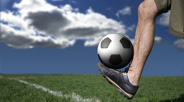 Calf muscle injury can happen during sporting events.