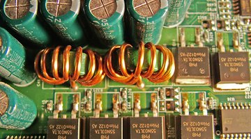 Close-up of resistors
