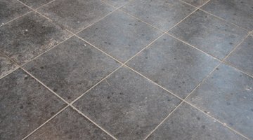 Peel-and-stick vinyl tile is quick and easy.