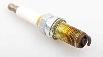 Close-up of a spark plug