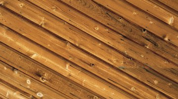 Wood ceiling panels.