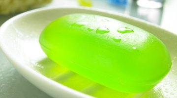 Soap is made by mixing an alkaline substance with fats in a chemical process known as saponification.