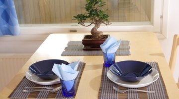 A harmonious set table in the dining area.