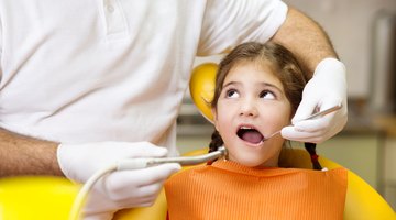 Girl with lost tooth