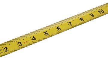 Accurate measurements require the use of a tape measure.