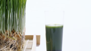 Wheat grass and juice.