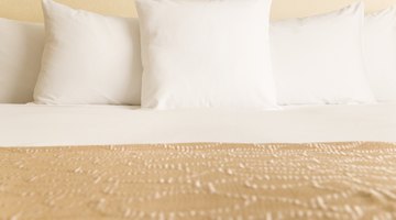 Neutral color bedding.