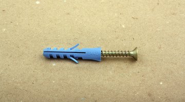 Blue dowel and screw