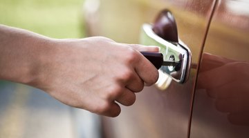 Woman holding car keys