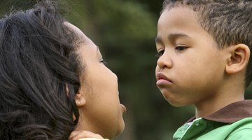 Parents  and teenager son having conflict