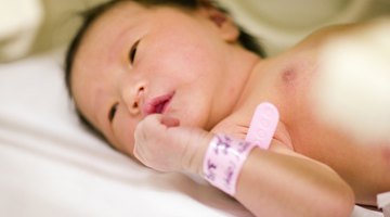 Close-up of a newborn baby