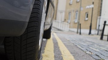 Car parked in parking lot