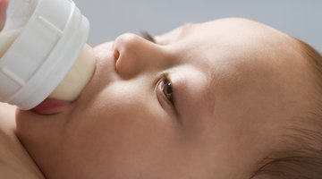 Baby Boy Drinking Milk