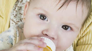 Baby with bottle