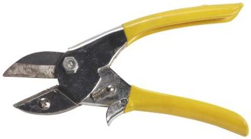 Sharp pruning shears make clean cuts on plants.
