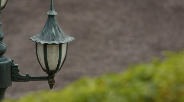 Snow on porch light