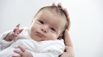 Blue eyed baby portrait