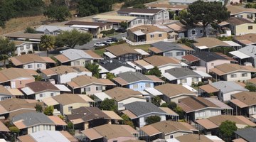 Aerial over mobile home park