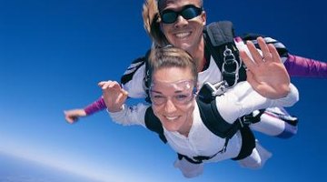 A tandem jump will require a little touch-up on hair, clothes and make-up but will be totally worth it.
